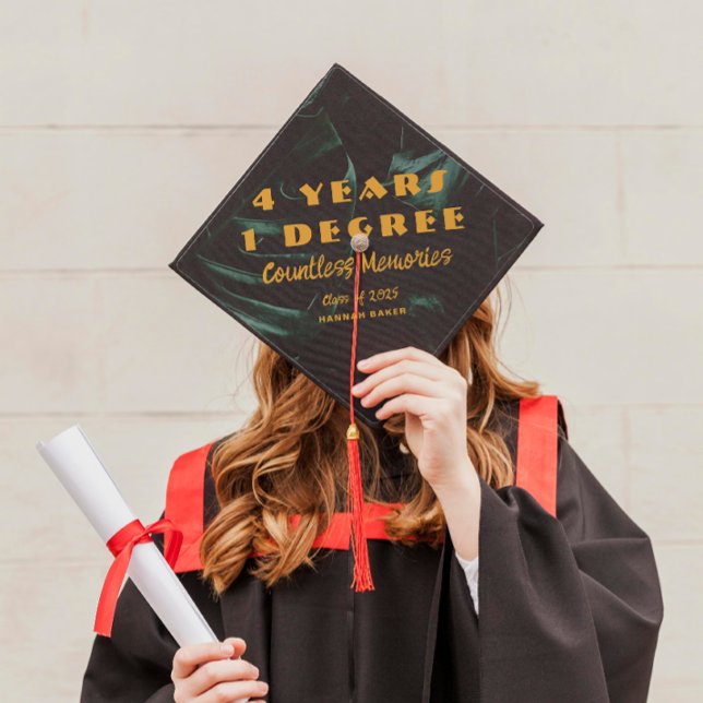 Tropical Palms | Personalized Graduation Graduation Cap Topper (Creator Uploaded)