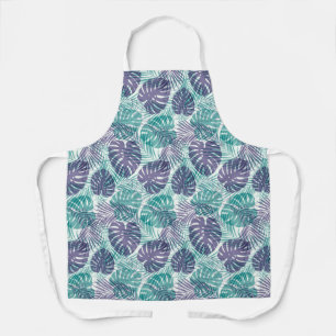 Tropical Palms Print Apron