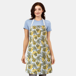 Tropical Palms Print Apron