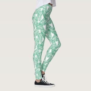  Tropical Palms Print Women's Leggings