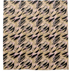 Tropical Palms Tiger Animal Print