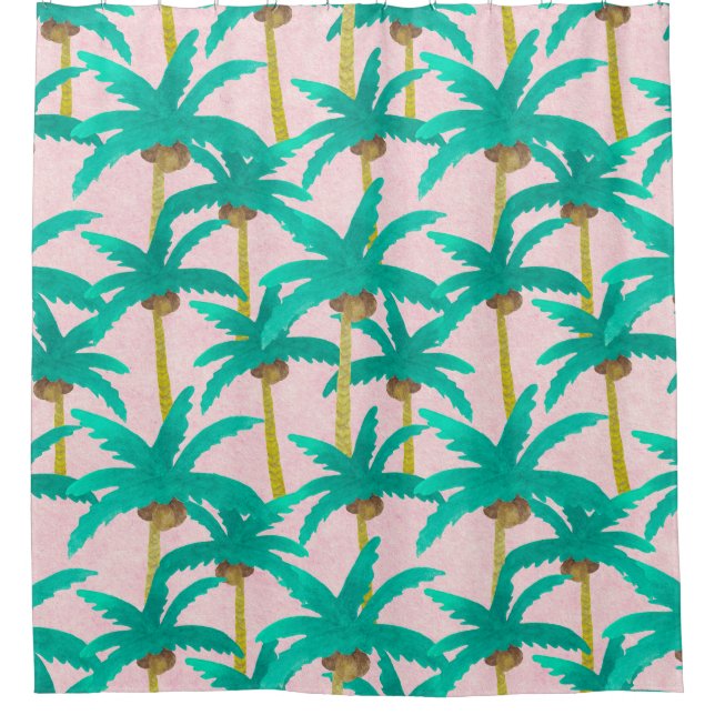 Tropical Palms: Watercolor Summer Pattern (Front)