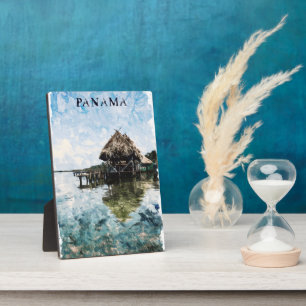 Tropical Panama Bocas Del Toro Vintage Travel Plaque
