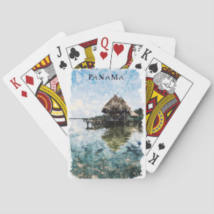 Tropical Panama Bocas Del Toro Vintage Travel Playing Cards