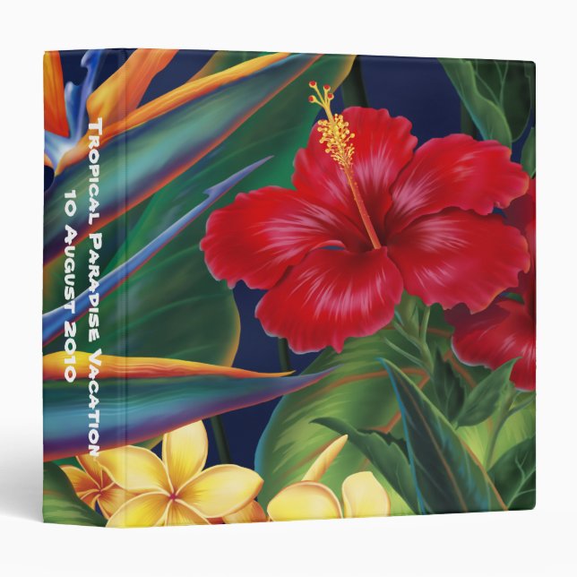 Tropical Paradise 1.5" Binder (Front/Spine)