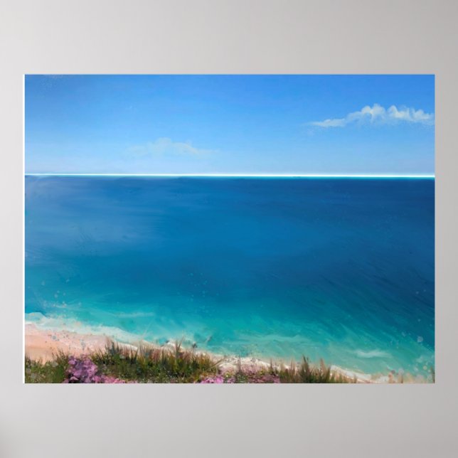 Tropical paradise background for video calls ' poster (Front)