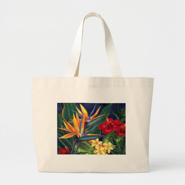 Tropical Paradise Beach Bag (Front)