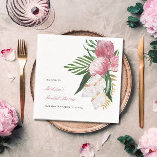 Tropical Paradise Bridal Shower Napkin