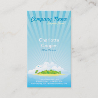 Tropical Paradise Business Card