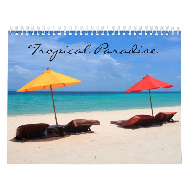 Tropical paradise calendar (Cover)