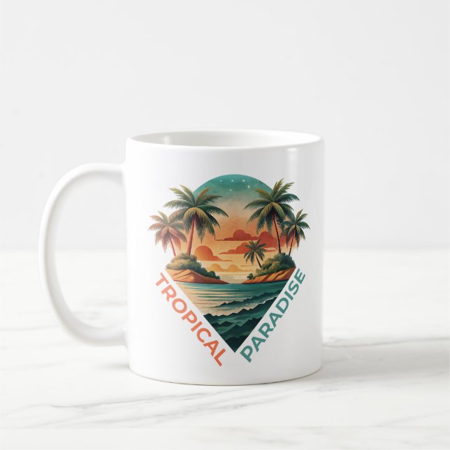 Tropical Paradise Coffee Mug (Left)