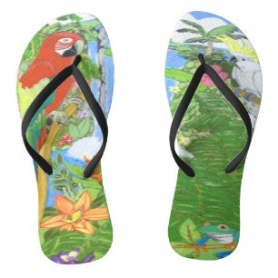 Tropical Paradise Flip Flops