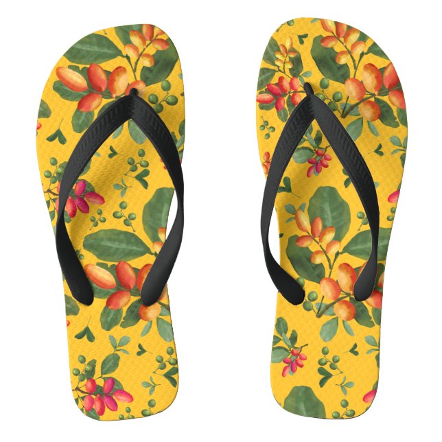 Tropical Paradise Flip Flops (Footbed)