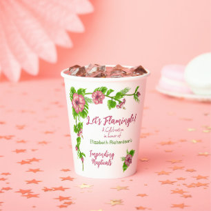Tropical Paradise Floral Design Paper cup