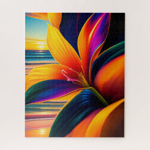 Tropical Paradise Flowers  Jigsaw Puzzle