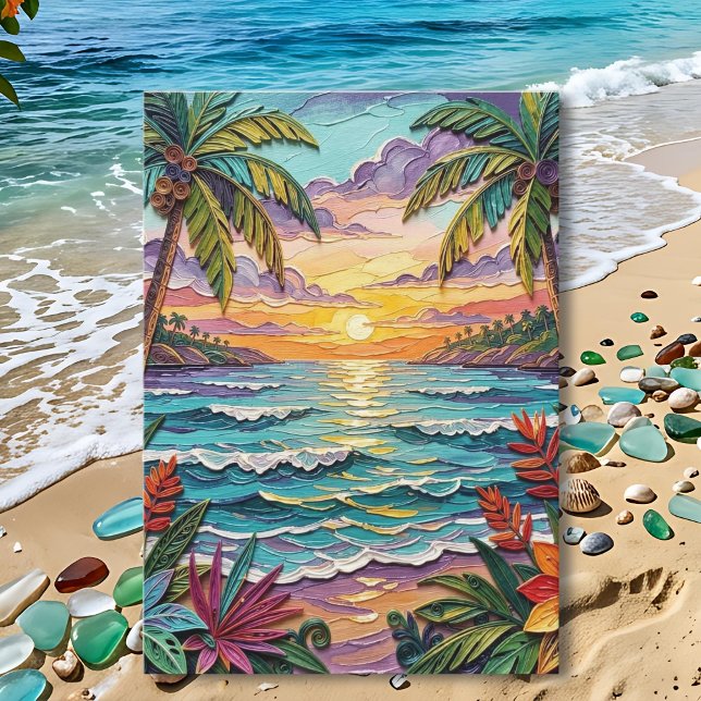 Tropical Paradise | Happy Anniversary Card (Creator Uploaded)
