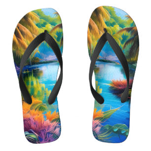Tropical Paradise II Flip Flops