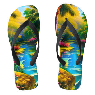 Tropical Paradise II Flip Flops