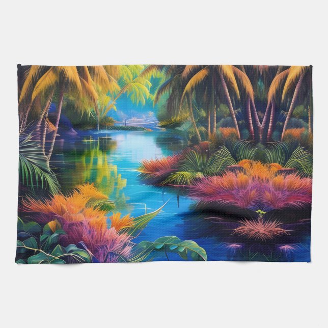 Tropical Paradise II Kitchen Towel (Horizontal)