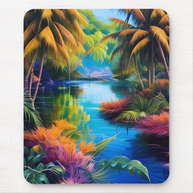 Tropical Paradise II Mouse Pad (Front)