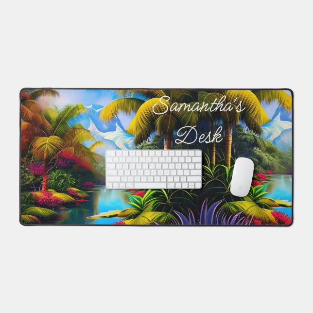 Tropical Paradise III Desk Mat (Keyboard & Mouse)