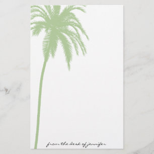 Tropical Paradise in Green Stationery