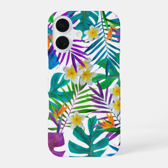 Tropical Paradise iPhone 16 Case (Back)