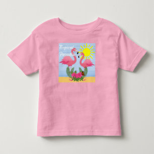 Tropical Paradise Pink Flamingo - Toddler Fine Jer T-shirt