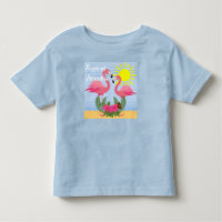 Tropical Paradise Pink Flamingo - Toddler Fine Jer