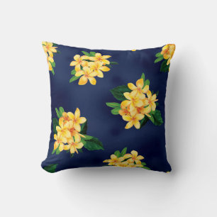 Tropical Paradise Plumeria Decorator Pillows
