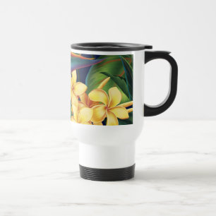 Tropical Paradise Plumeria Travel Mug