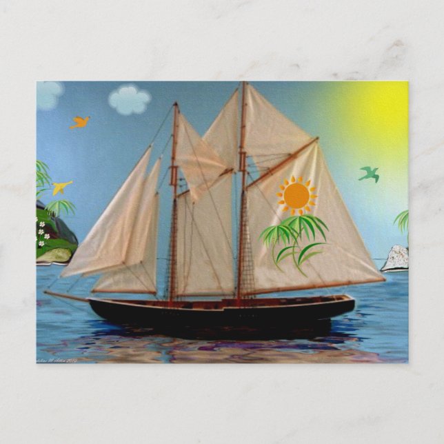 Tropical Paradise Postcard (Front)