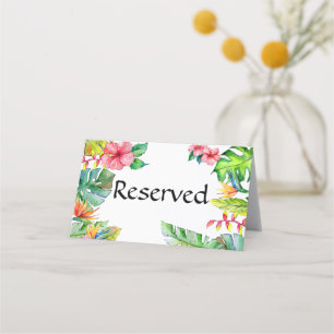 Tropical Paradise Theme Place Card