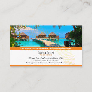 Tropical Paradise   Tourism Travel Agent Business Card