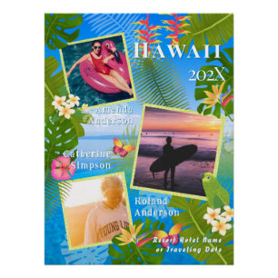 Tropical Paradise Travel Memory Photo Sea Poster