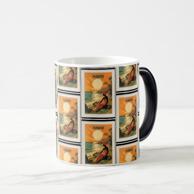 Tropical Paradise: Vintage Hawaii Magic Mug (Front Right)