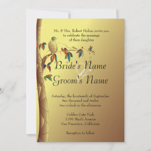 Tropical Paradise Wedding Invitation