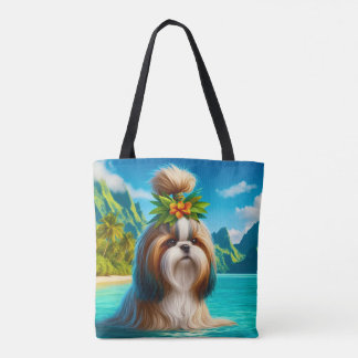 Tropical Paradise with Magnum Canvas Tote Bag