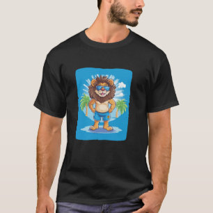 Tropical Paradise with this Vacation Beach Lion Gr T-Shirt