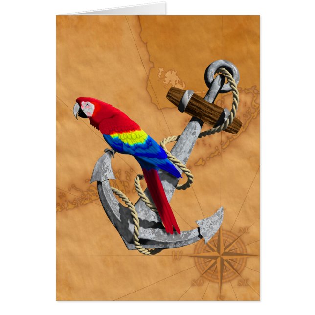 Tropical Parrot And Anchor (Front)
