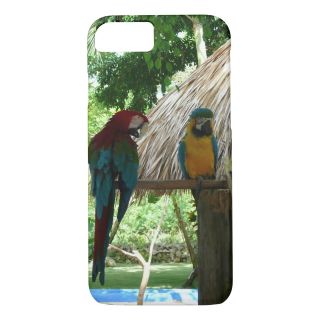 tropical parrot Case-Mate iPhone case (Back)