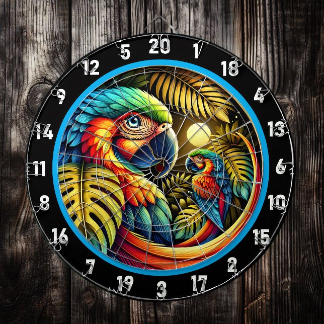 Tropical Parrot Dartboard for Dynamic Decor (Creator Uploaded)