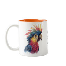 Tropical Parrot Mug – Colorful Bird with Custom T