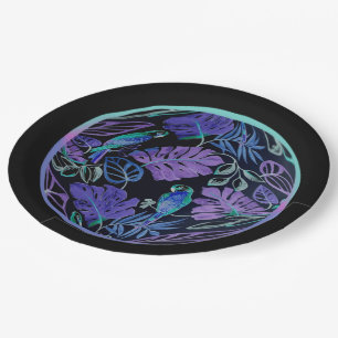 Tropical Parrot Paradise Paper Plates 2