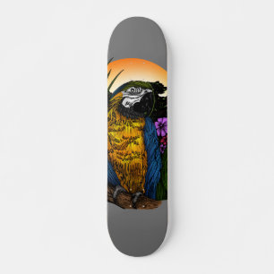 Tropical Parrot Skateboard