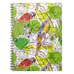 Tropical Parrots Notebook