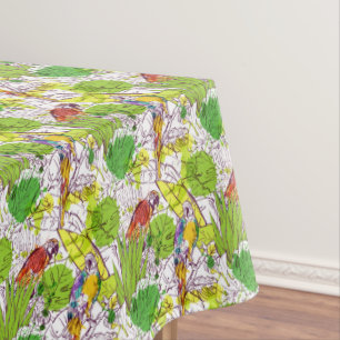 Tropical Parrots Tablecloth