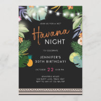 Tropical Party Hot Night in Havana Birthday Shower