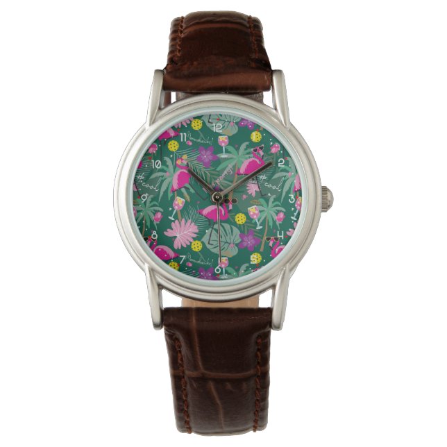 🤩Tropical party with pickleball,  Watch (Front)