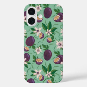 Tropical Passion Fruit Pattern iPhone Case